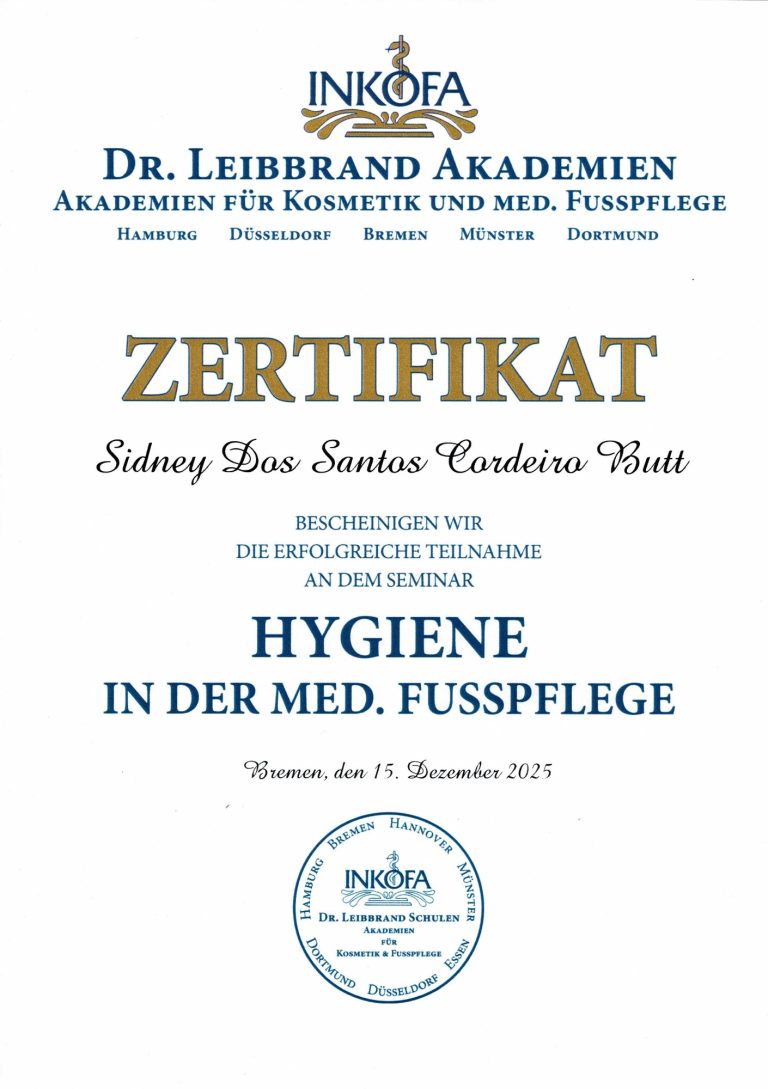 Zertifikat Hygiene Zertifikat Hygiene